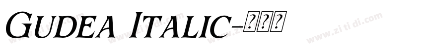 Gudea Italic字体转换 Gudea Italic字体转换
